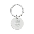 Engravable Stainless Steel Round Keychain – Personalized Circle Keyring