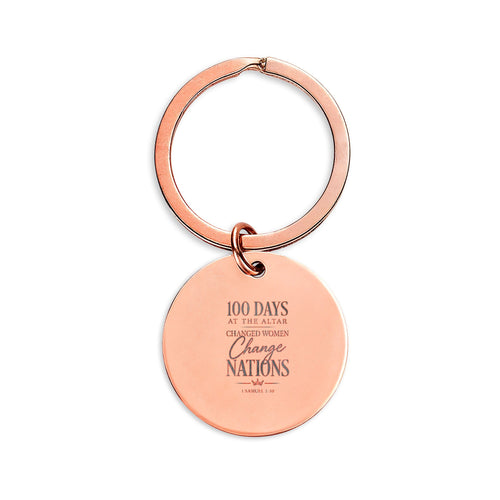 Engravable Stainless Steel Round Keychain – Personalized Circle Keyring